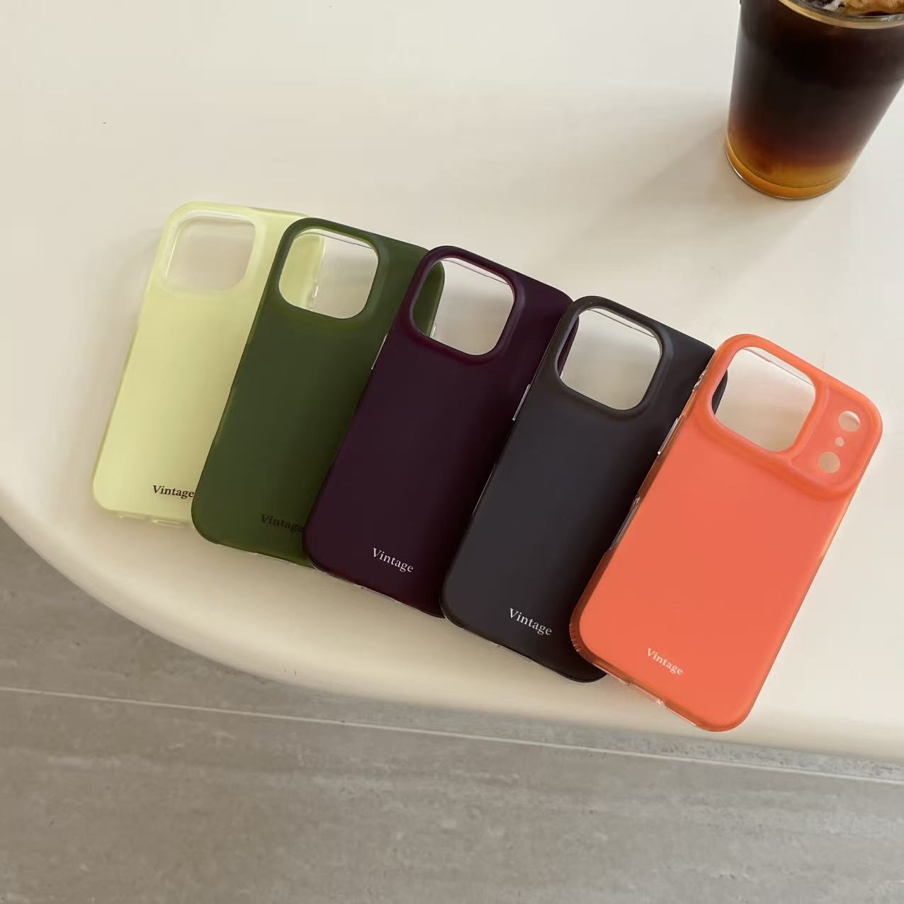 简约ins纯色磨砂情侣手机壳适用苹果16新款iPhone17双层15/14防摔