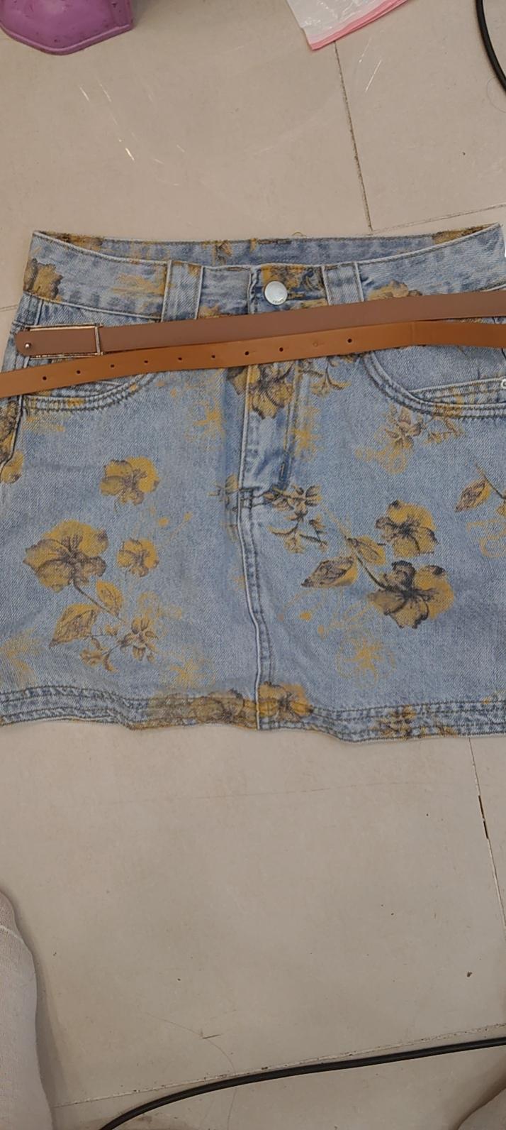 晶选推荐思美乐印花牛仔裙