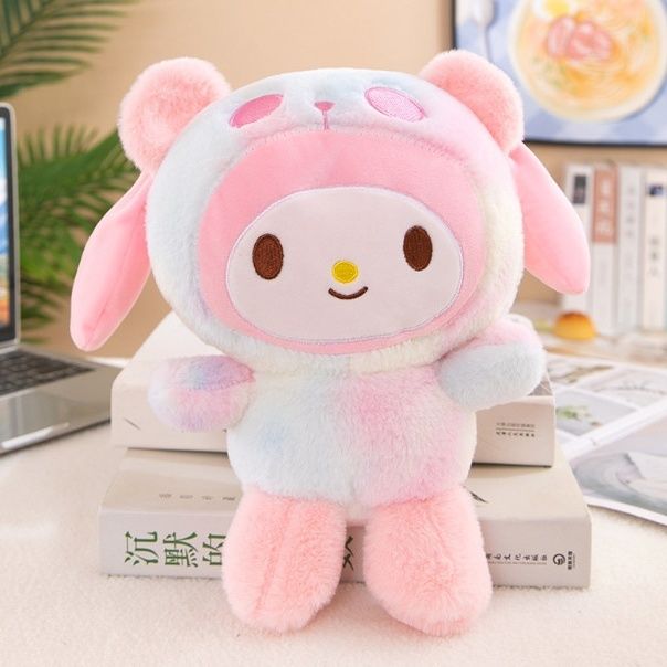 多彩美乐蒂40CM库洛米玉桂狗熊猫毛绒玩具超萌公仔