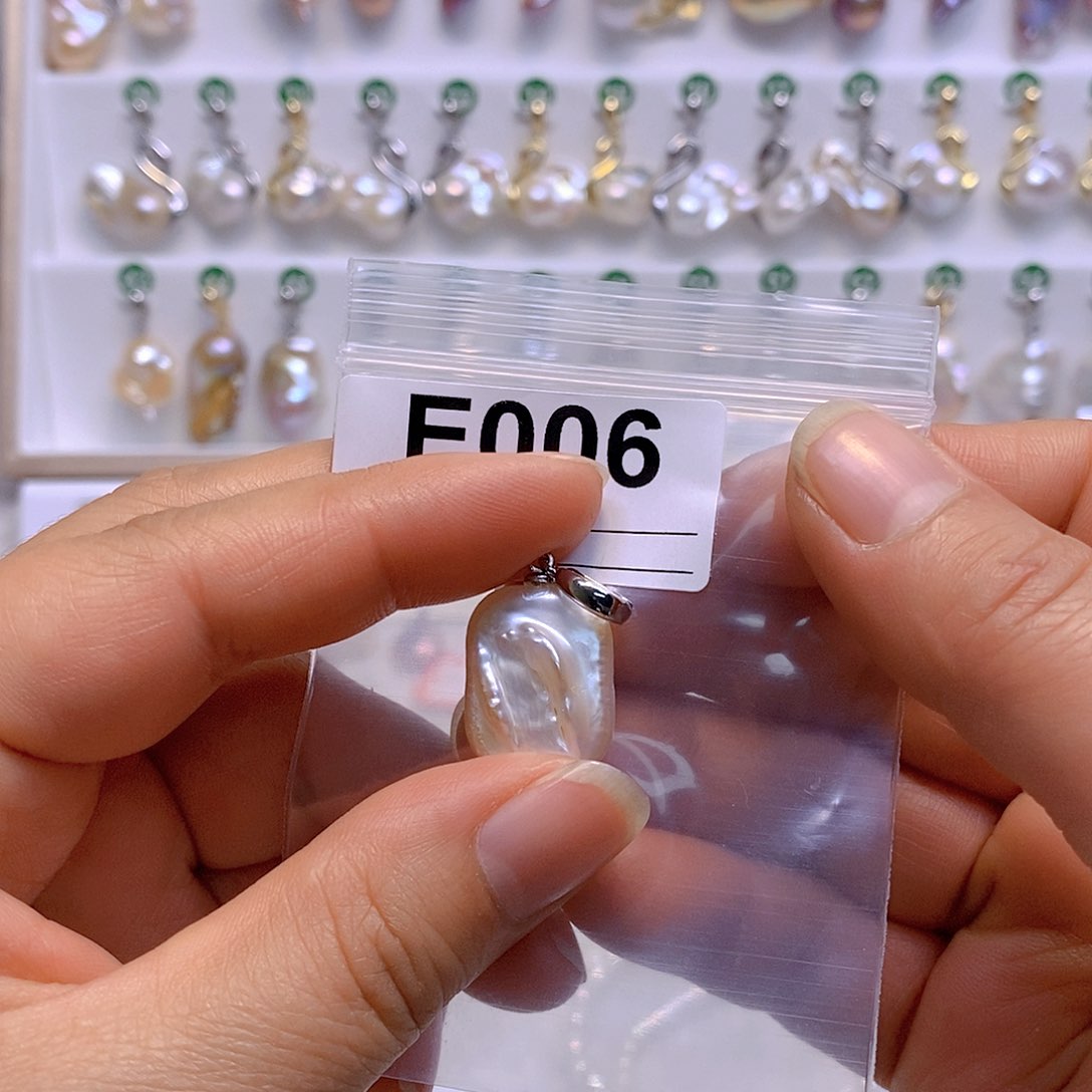 淡水珍珠颈饰银S925镶嵌