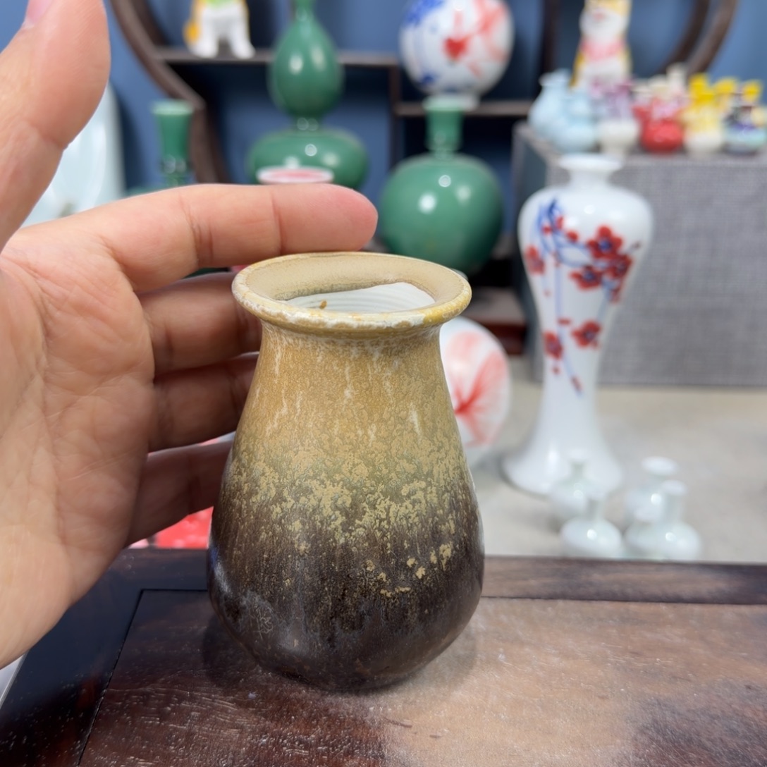 陶瓷手工小花器摆件