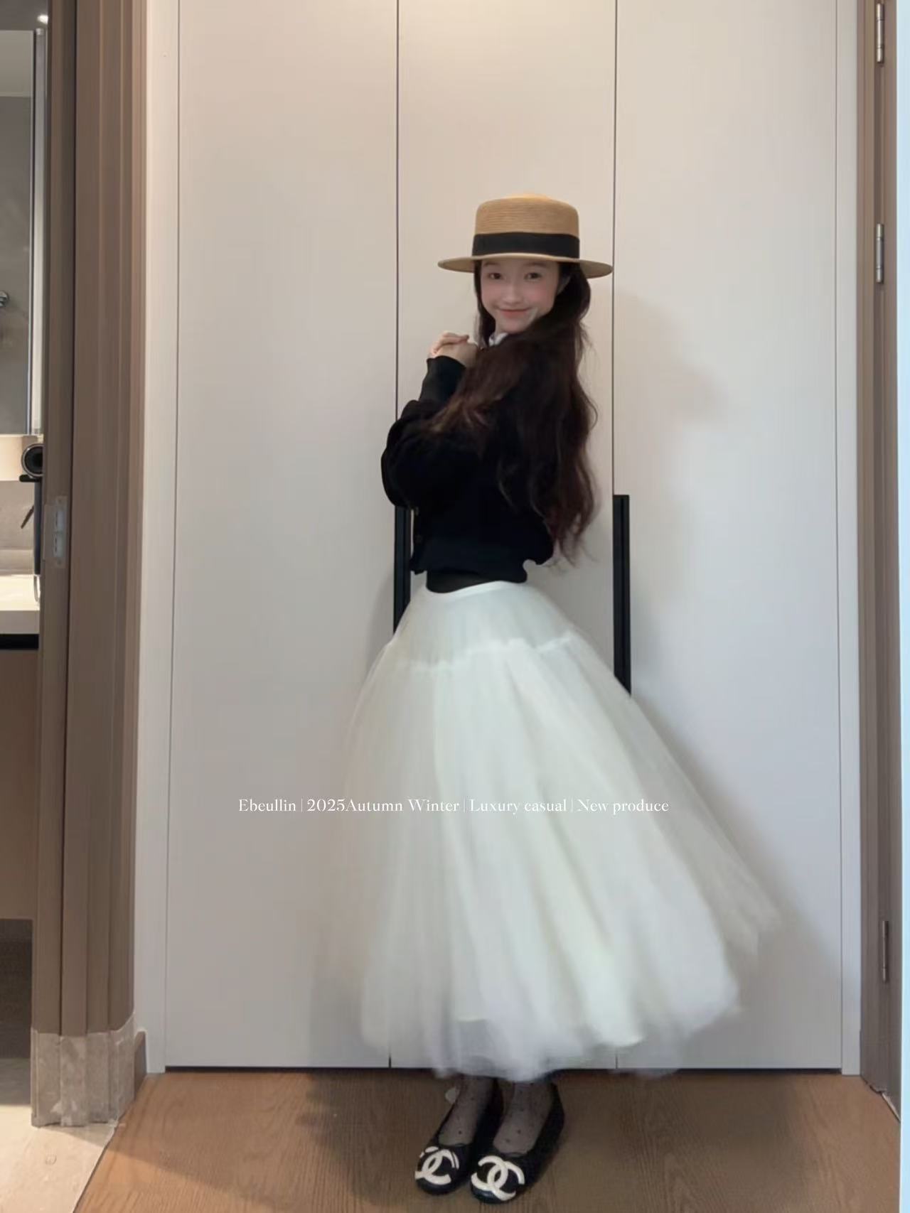 【Ebeullin自制】芭蕾公主米色蓬蓬裙 e356