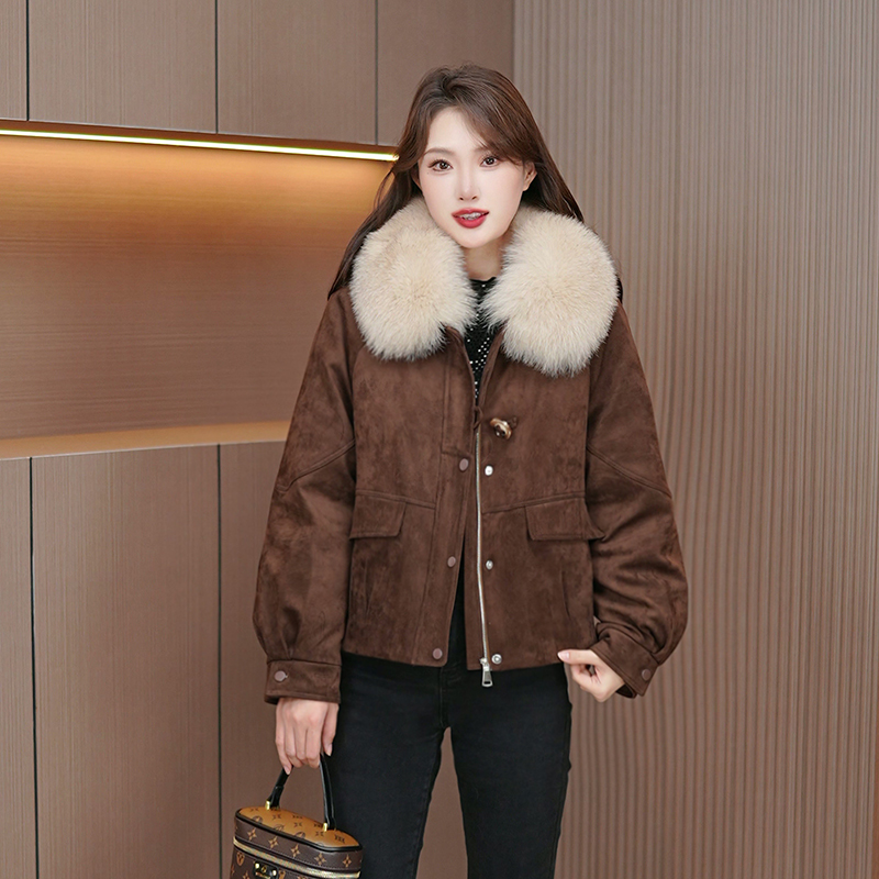 【鹅绒服狐狸毛领】新款羽绒女保暖羽绒服时尚冬季加厚洋气显瘦减