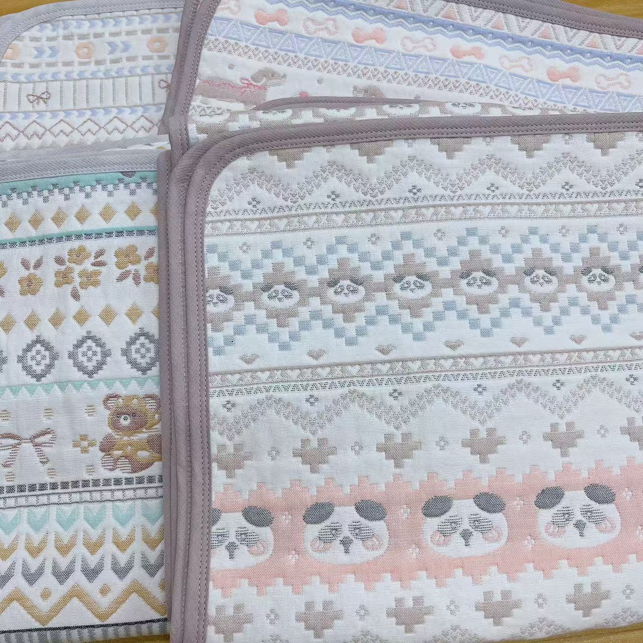 宝宝四季纱布床盖 透气吸汗不沾身纱布软凉席（80*130）