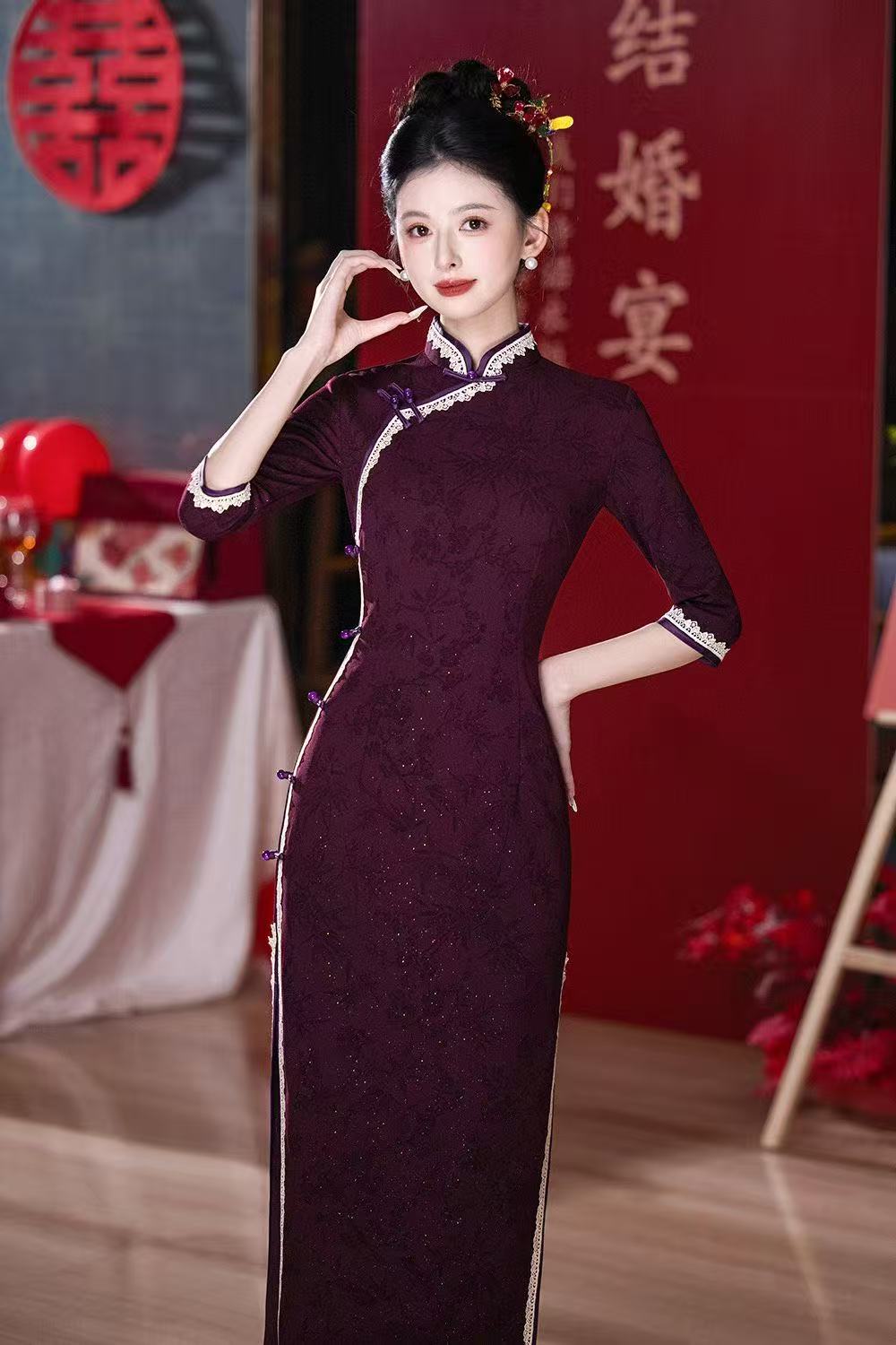 （喜婆婆）秋季时尚旗袍