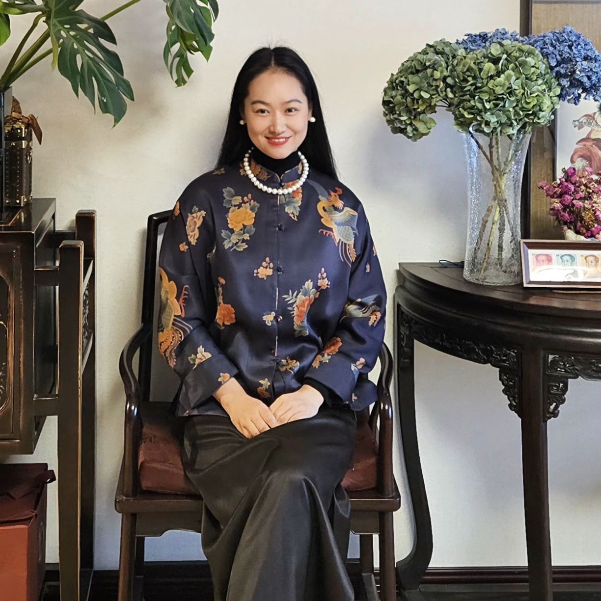 香云纱老料冬款手工棉衣