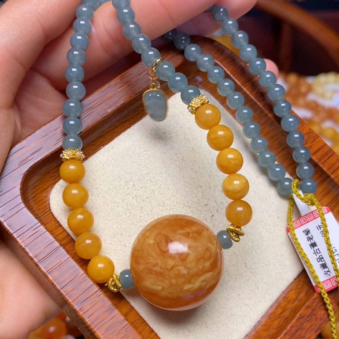 【闪购商品】蜜蜡颈饰未镶嵌项链