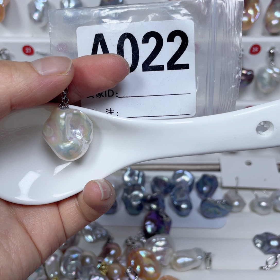 淡水珍珠巴洛克银S925镶嵌