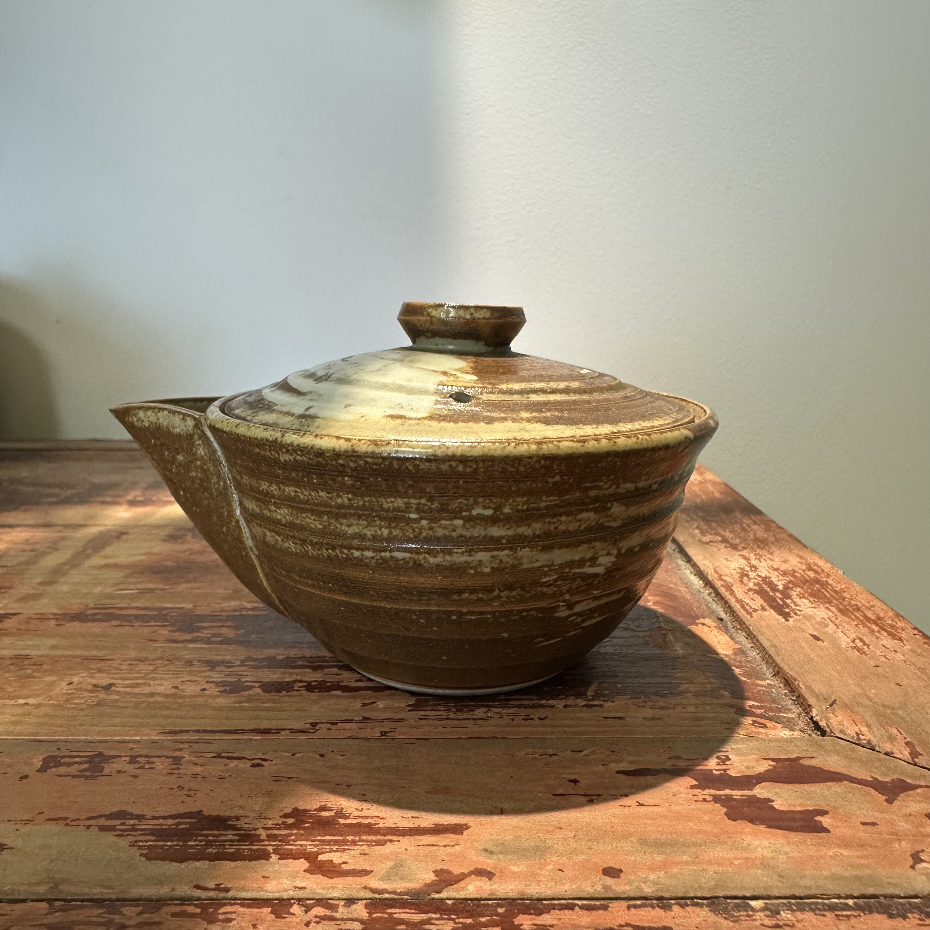 信乐烧香山窑宝瓶，名家玉仙手作，10*6cm，170ml