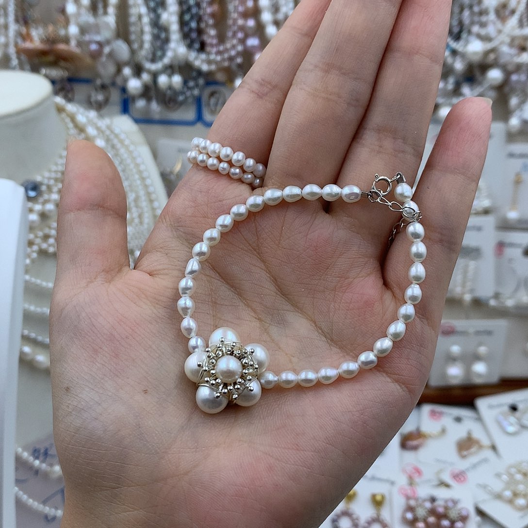 淡水珍珠合金颈饰