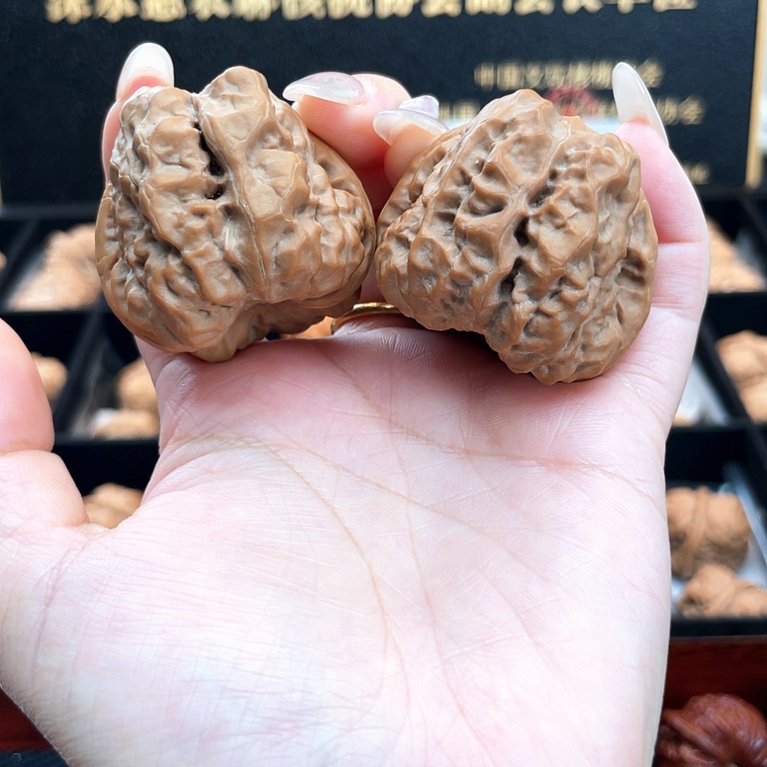 把件文玩核桃40延庆蛤蟆头深双开背暴力肌肉蛙4001