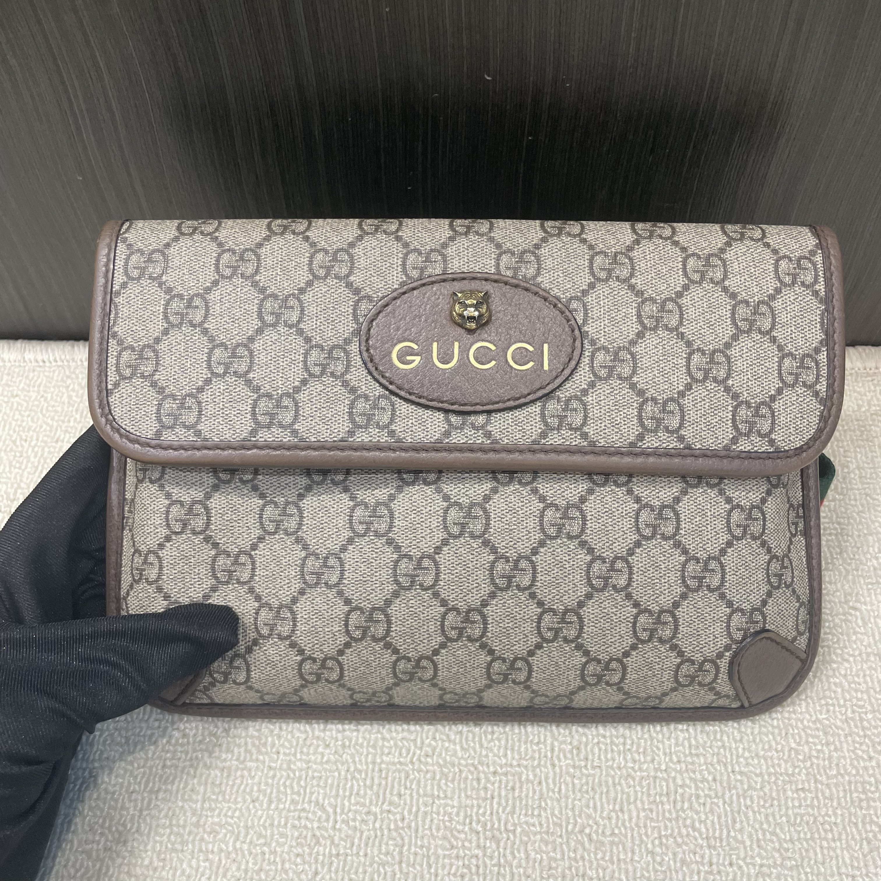 99新 GUCCI/古驰 98新 Gucci虎头腰包 Anwen