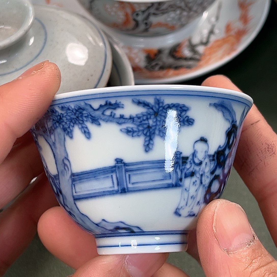 杯青花瓷器青花瓷器