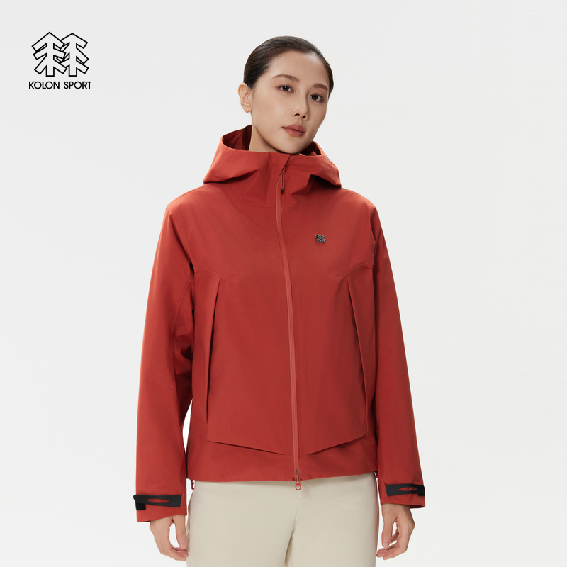 KOLON SPORT可隆冲锋衣防水透湿耐磨防风女士GTX 2L连帽夹克