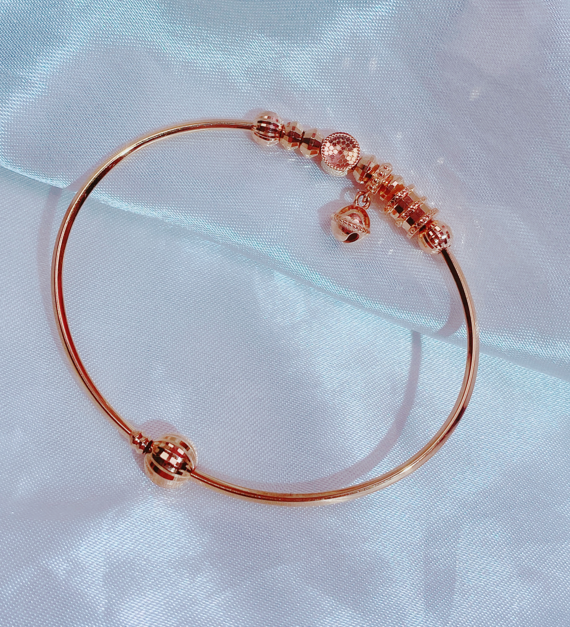 18k金手镯（铃铛手镯）56-57# 