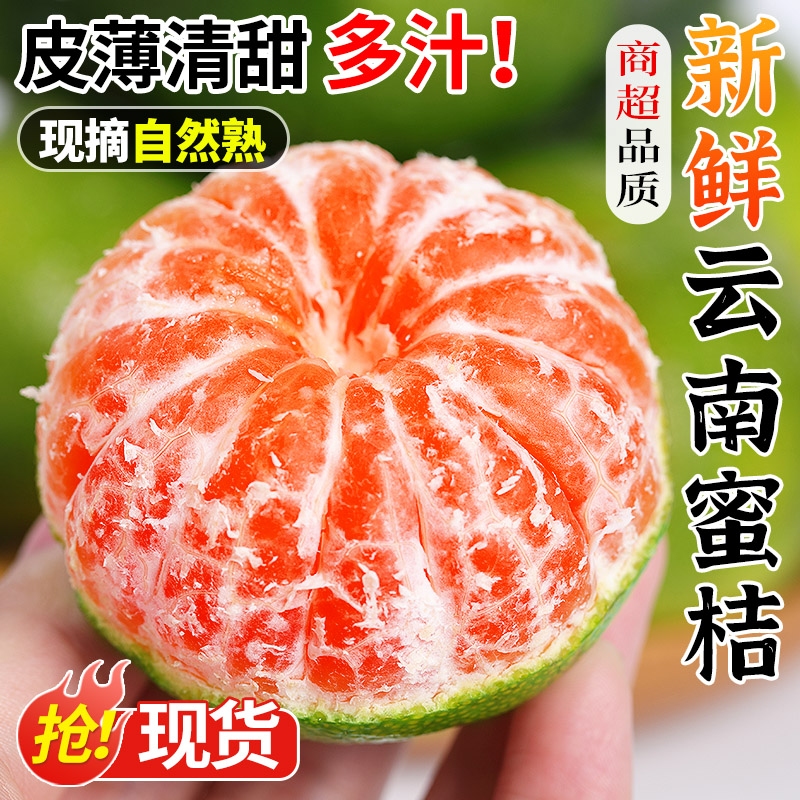 【顺丰送上门】云南蜜橘新鲜桔子当季水果现摘柑橘小青绿皮桔子整箱云南省