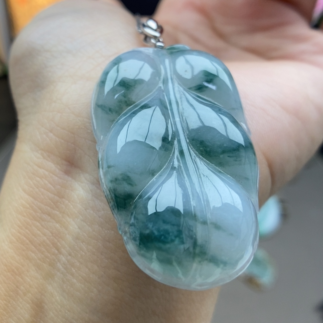 翡翠银S925镶嵌颈饰吊坠112