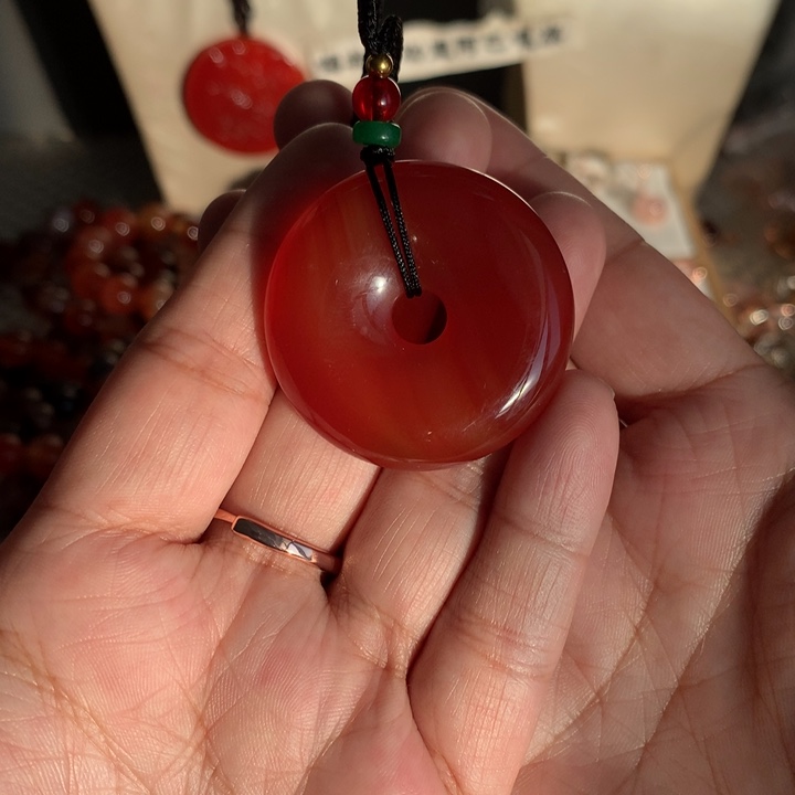 琢***玉玛瑙/玉髓合金项链