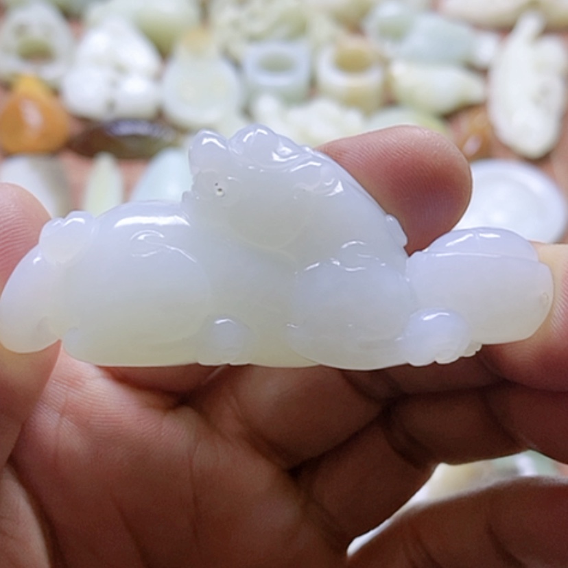 【闪购商品】未镶嵌和田玉挂件君*言