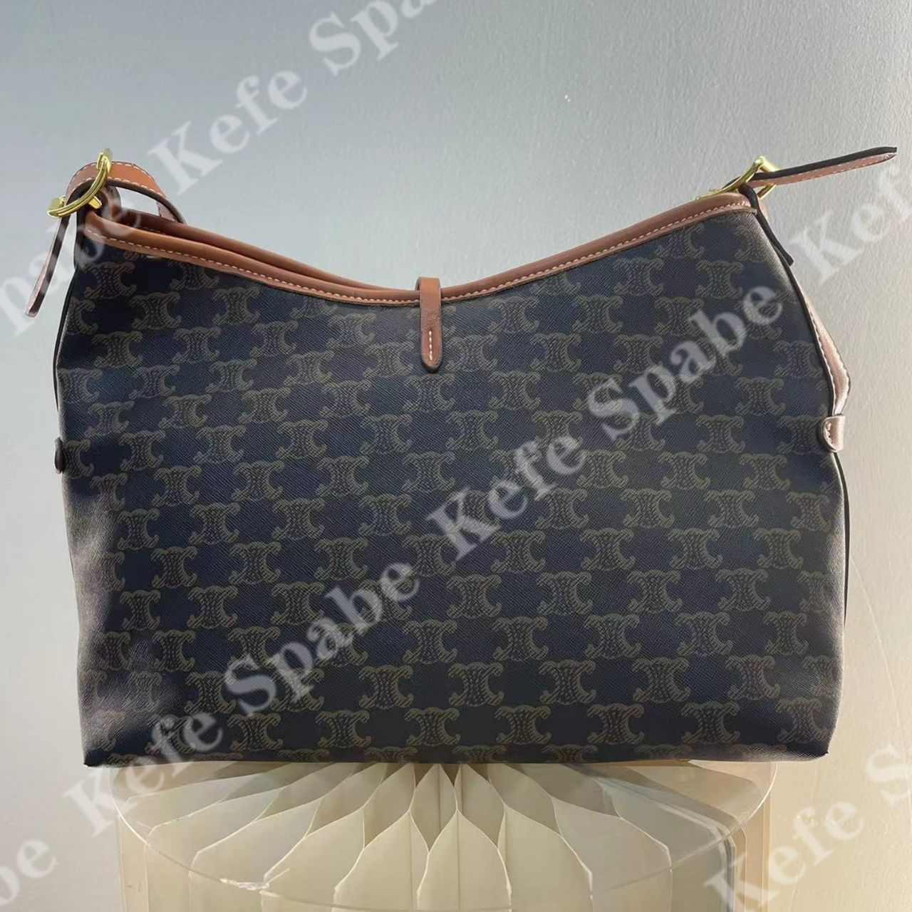 HM071 J25新款老花托特单肩腋下斜跨包-1