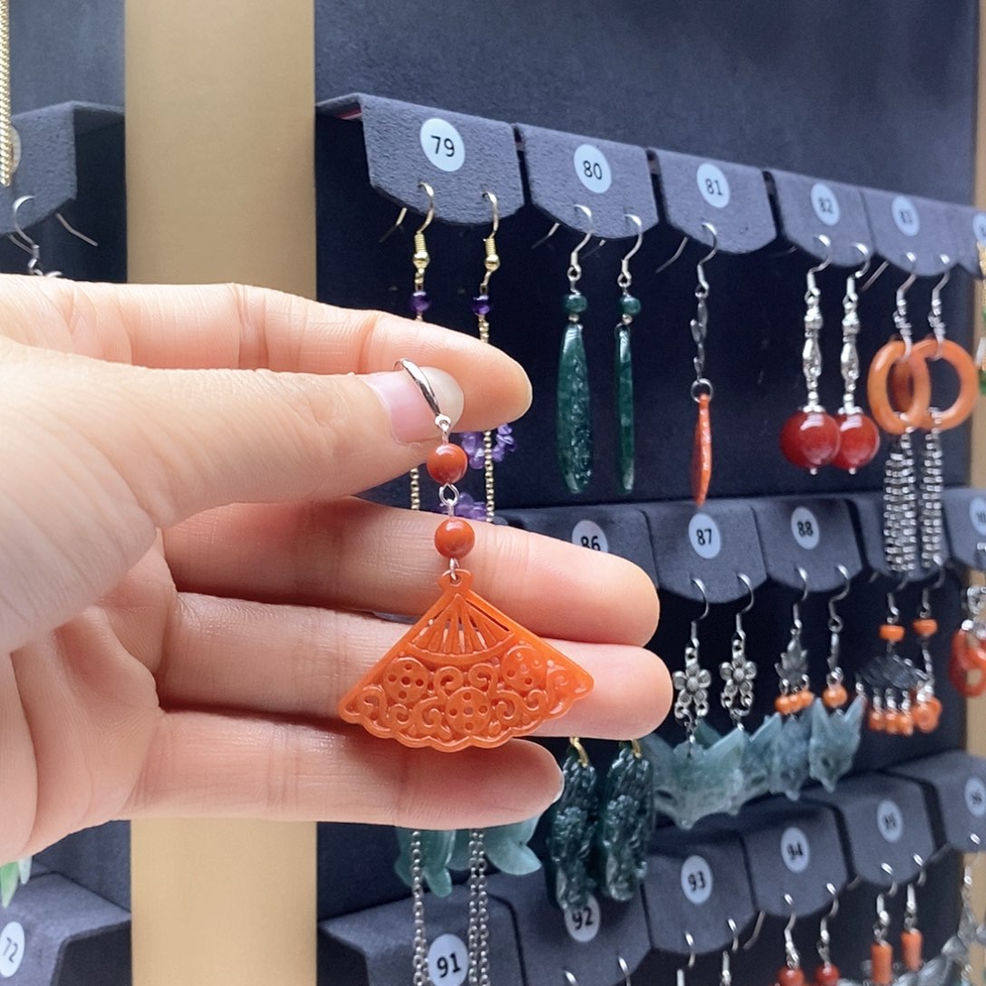 *****翡翠未镶嵌耳饰耳饰