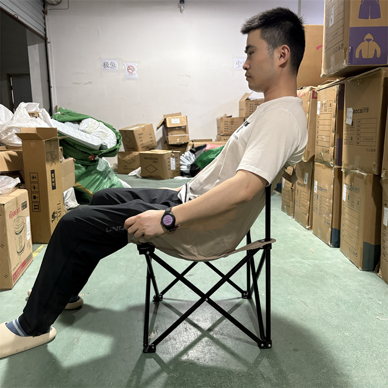 户外月亮椅 加宽加粗折叠凳子 600D牛津布