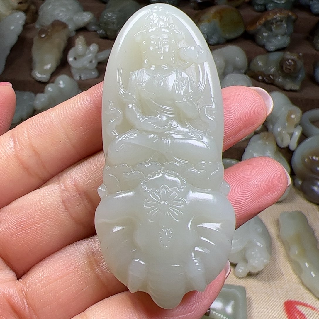 和田玉挂件未镶嵌