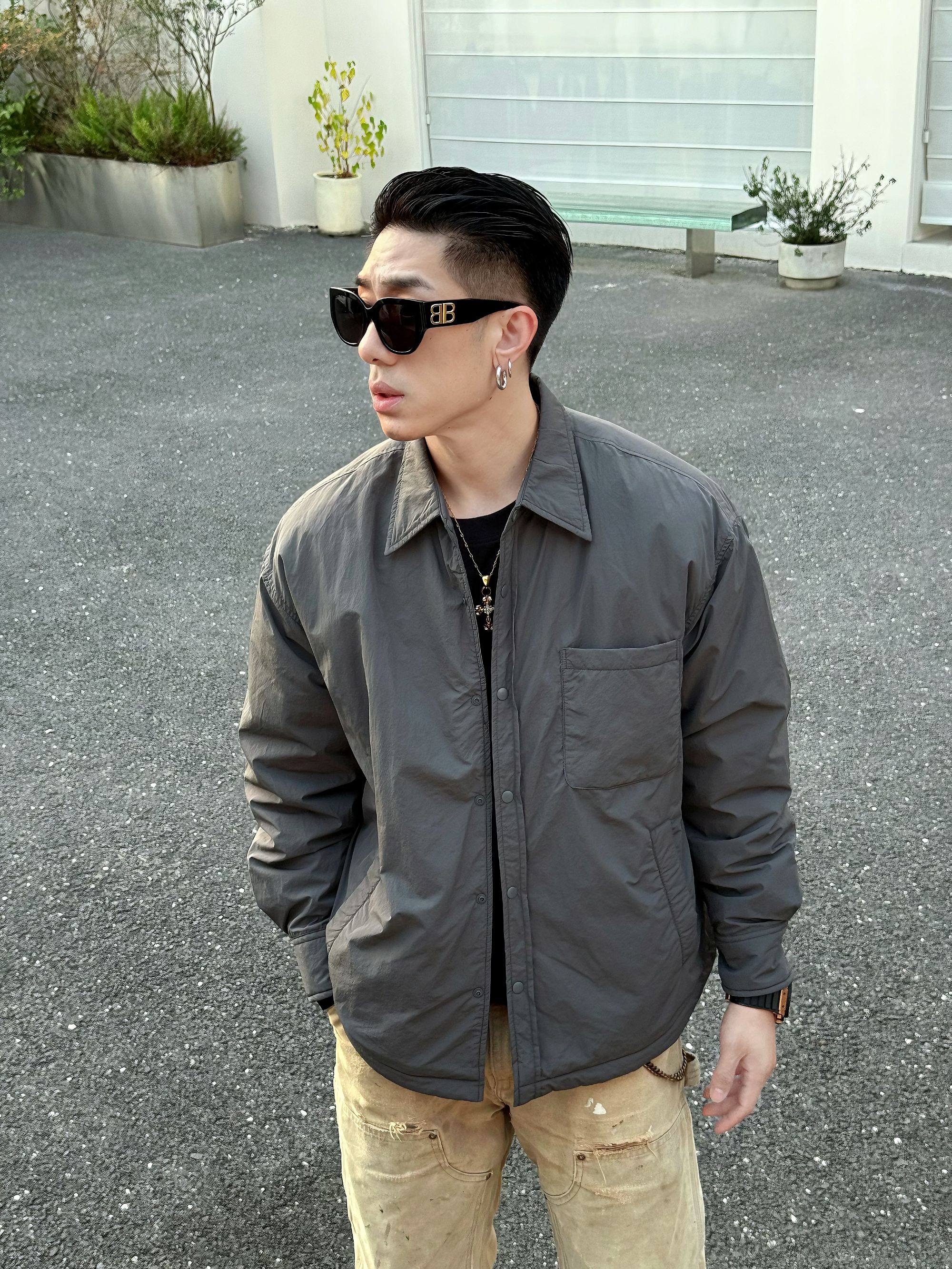 2025冬季新款90绒轻奢休闲百搭翻领短款羽绒衬衫