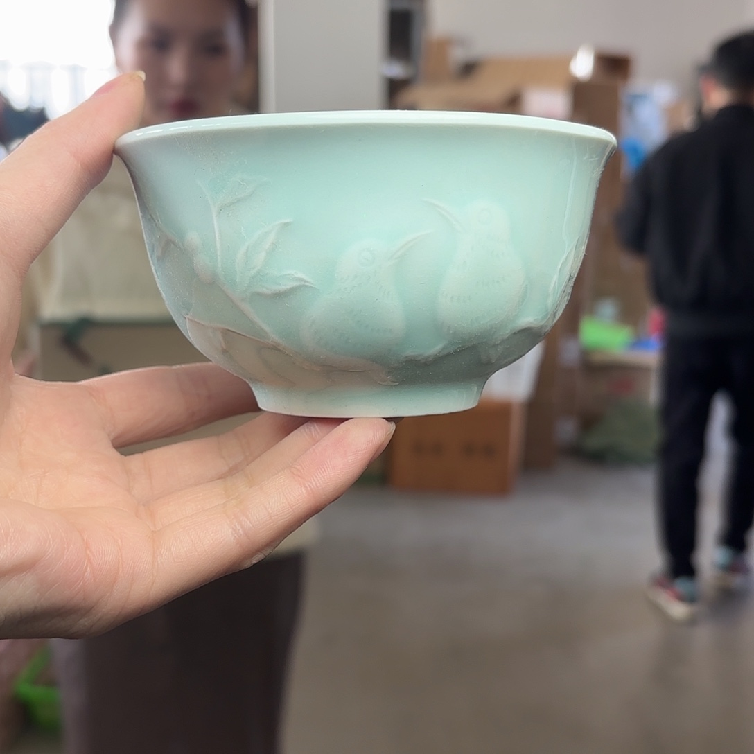 龙泉云间青瓷小米茶器