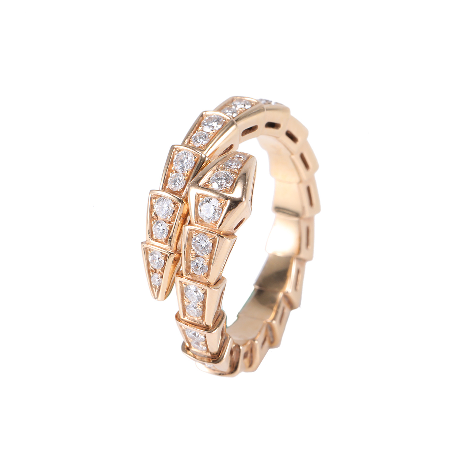 99新 BVLGARI/宝格丽 拆单 定【念念活动】满钻 窄版 单排钻 蛇形 L