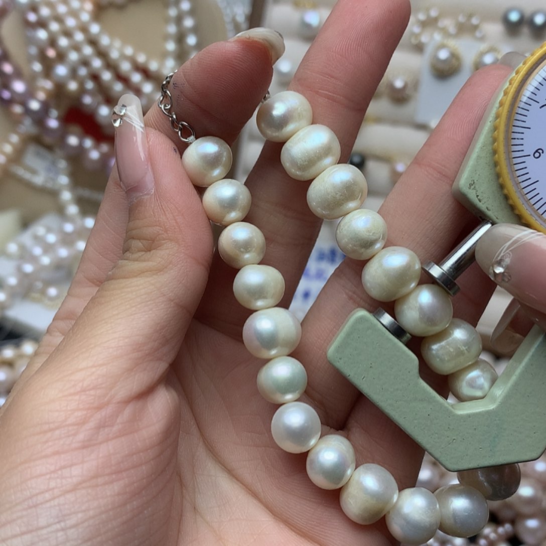 淡水珍珠9-10未镶嵌t24手链