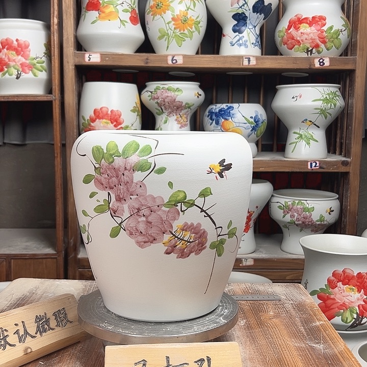 摆件苹果紫藤款陶瓷新款陶瓷