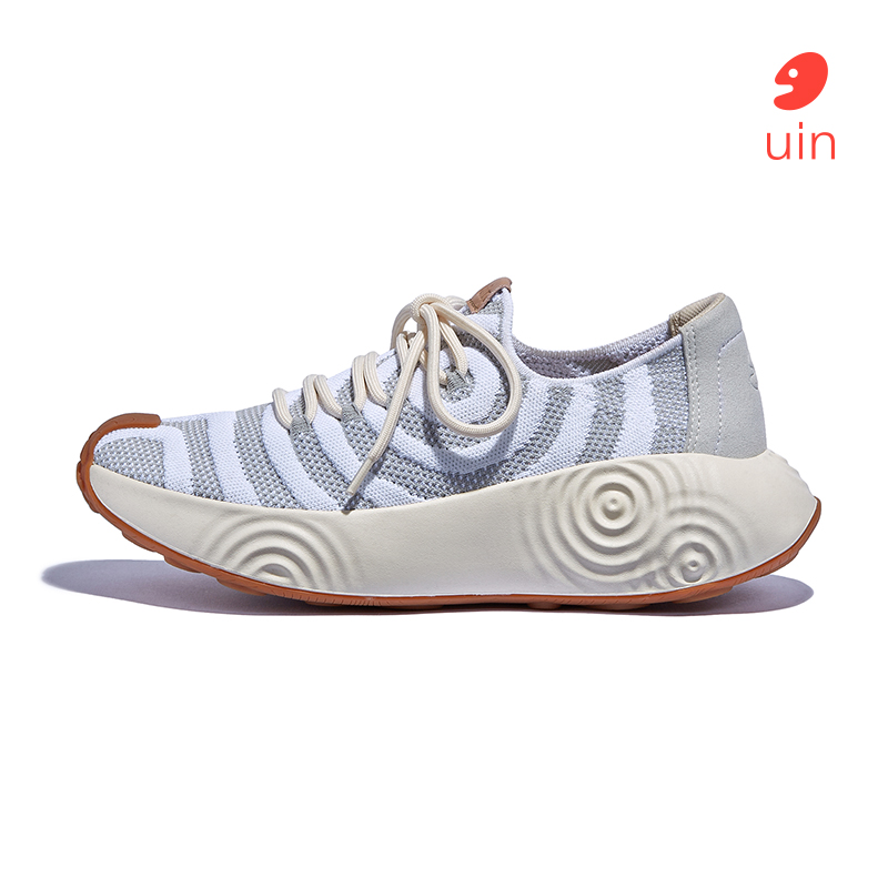 uin彩绘旅行鞋色彩几何布拉瓦2素色春夏时尚运动休闲鞋透气旅游鞋