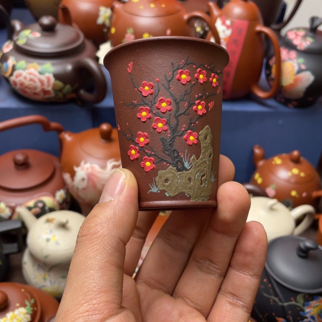 紫砂茶杯紫砂主人杯100cc