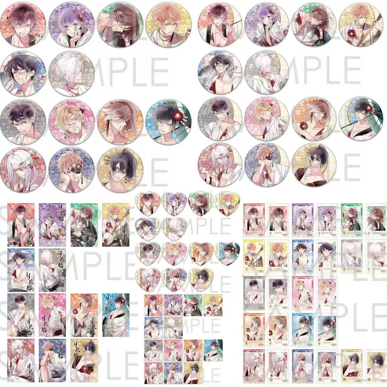 【DL】魔鬼恋人月花魁系列吧唧徽章 拍立得 透卡 亚克力砖 盲袋代拆