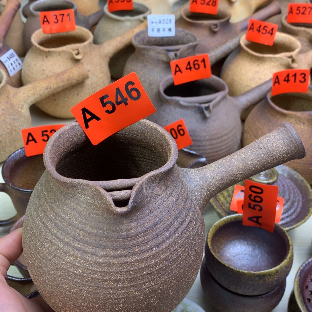 红*沙粗陶烤茶罐一物一拍750毫升左右