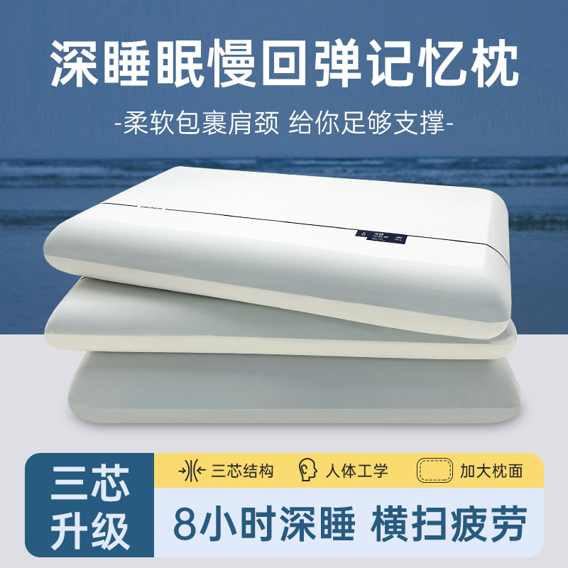 深睡眠慢回弹记忆枕同款三芯系列