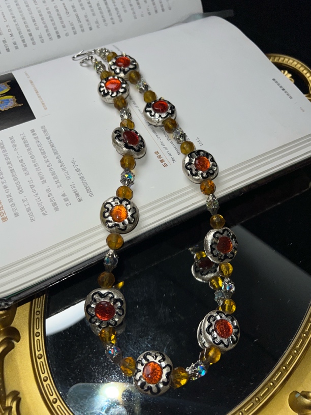 99234复古风琉璃项链