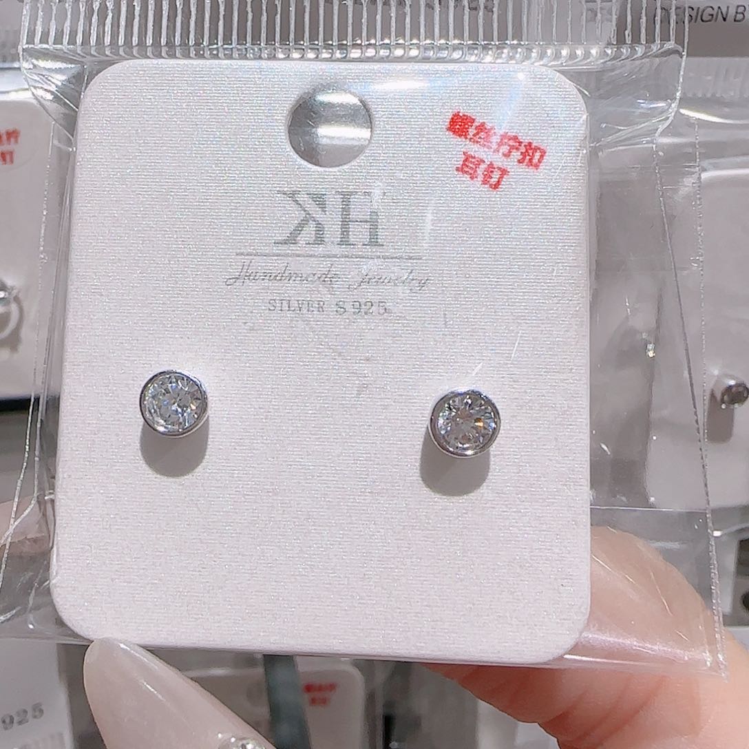 铜合金925银锆石螺丝钉