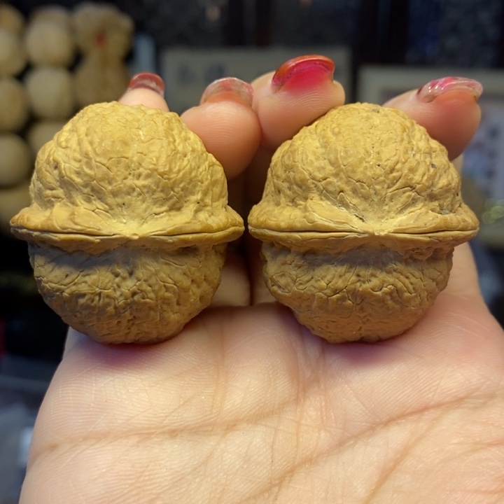 吊坠文玩核桃4花好月圆