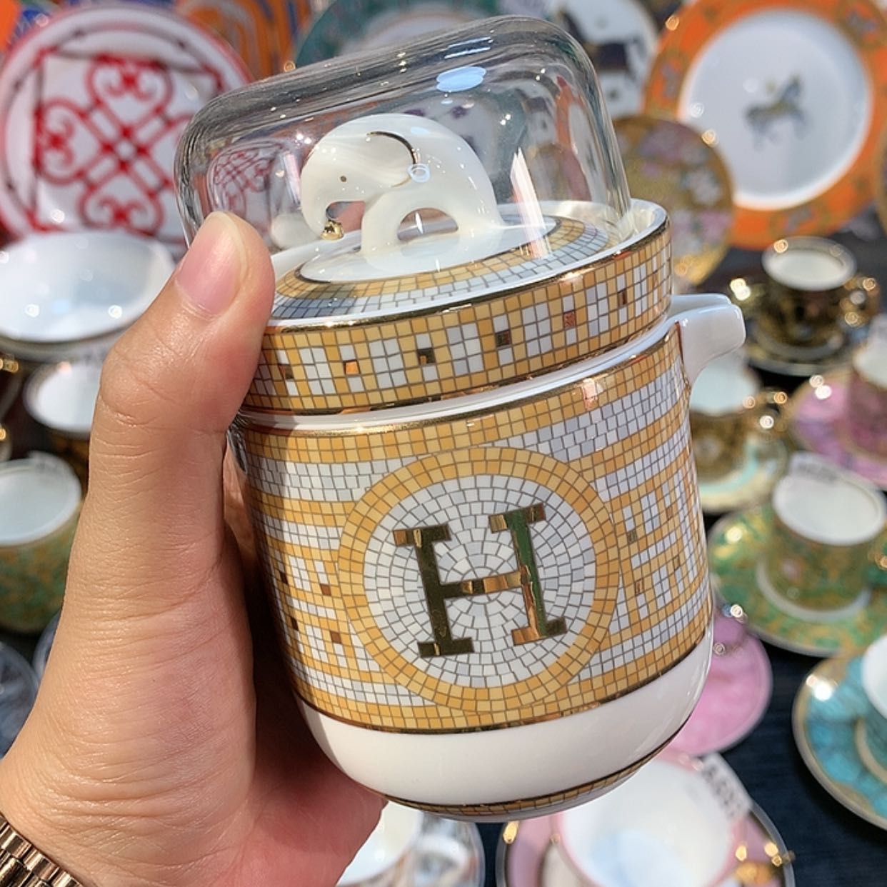 【闪购商品】瓷片旅行茶具