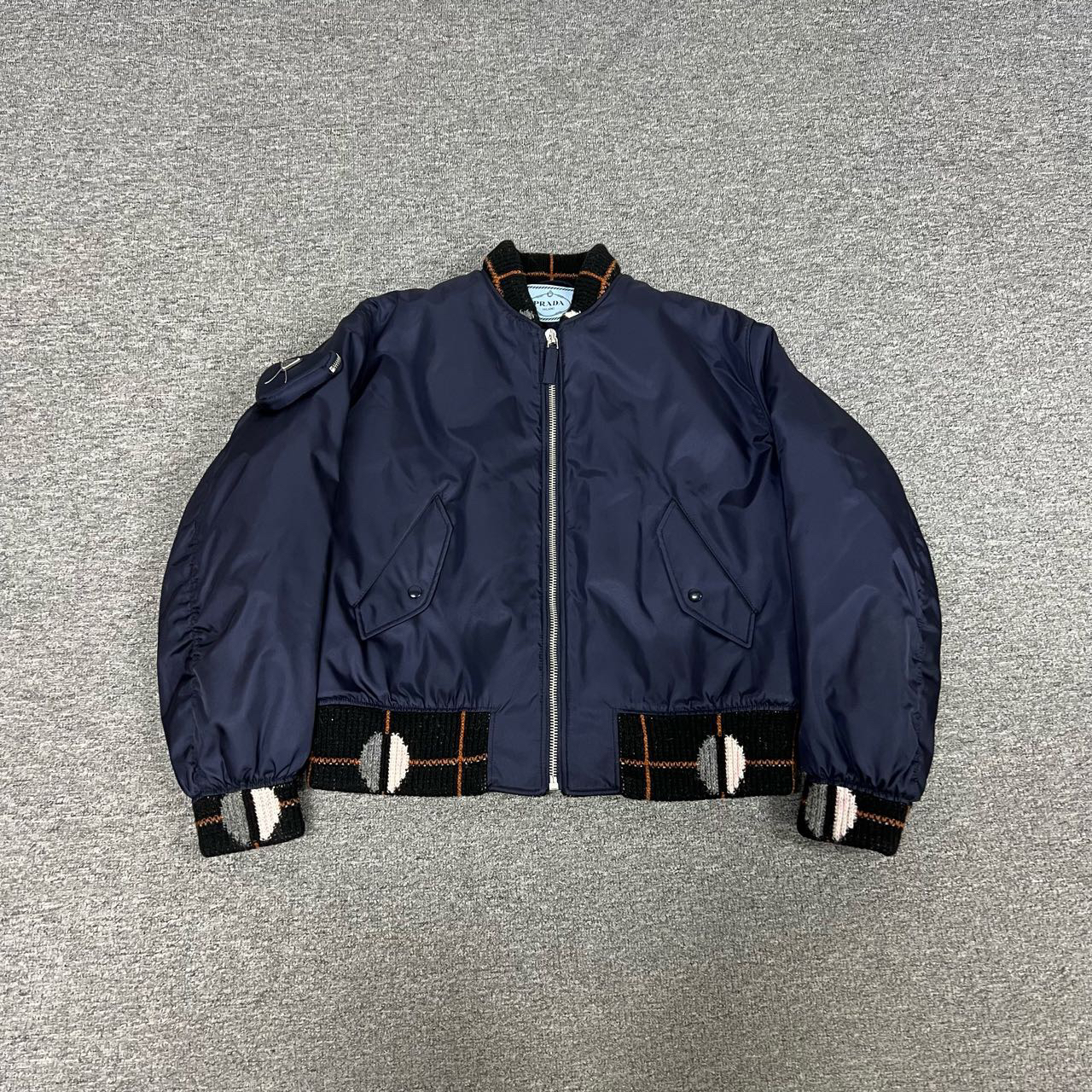 95新 Prada/普拉达 Raf Simons秀款Bomber 飞行员外套 xs码
