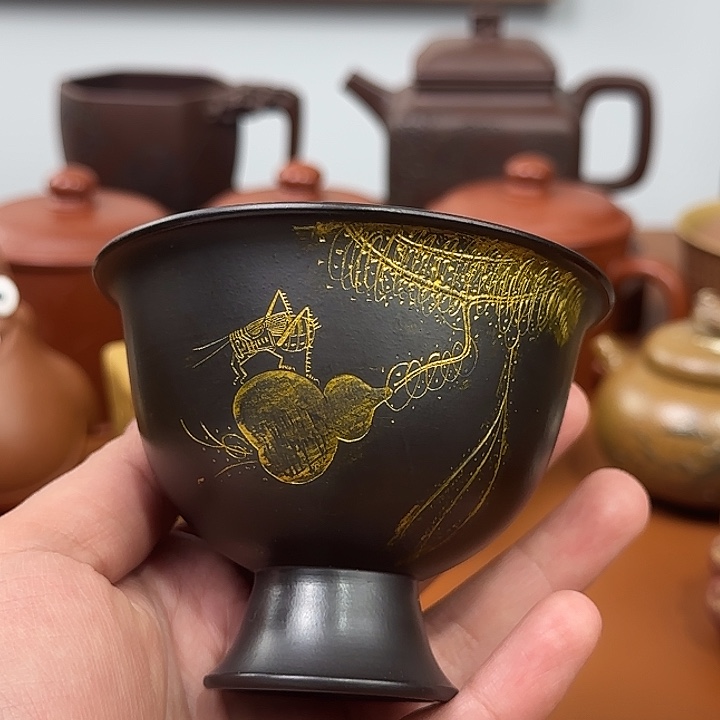 宜兴紫砂瑕疵主人杯杯