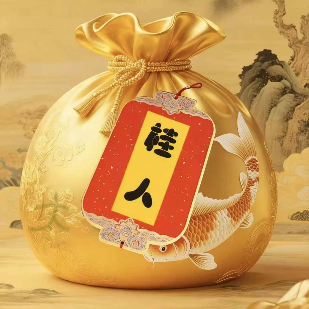 5号与贵人(师傅推荐)生肖贴纸福卡