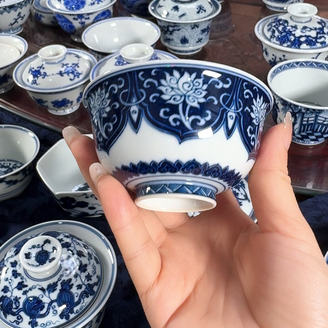 杯记石柴窑云肩纹杯