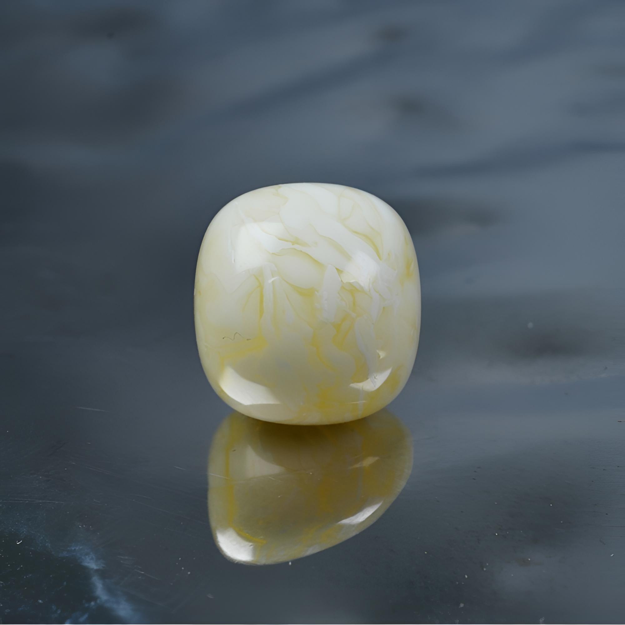 浓蜡白虎皮纹老型尺寸12.5*11.6mm天然琥珀蜜蜡文玩配饰