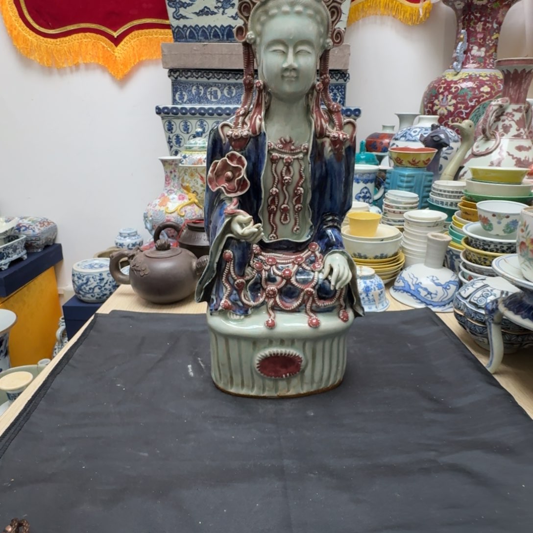 摆件不**茶陶瓷工艺品摆件人物造像