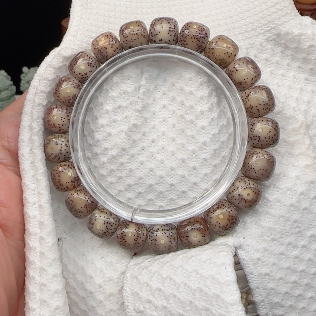 星月菩提手串白****冰糖火烧云11*10