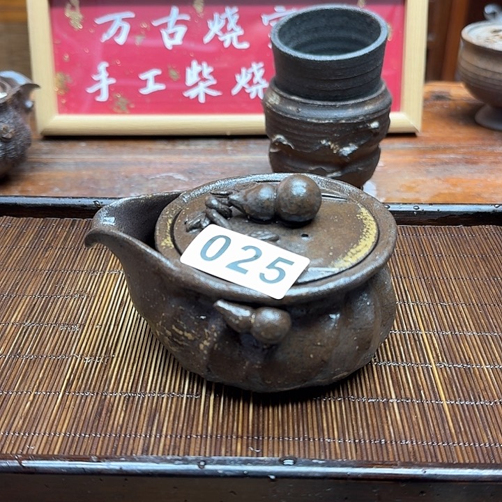 纯手工制作粗陶茶具