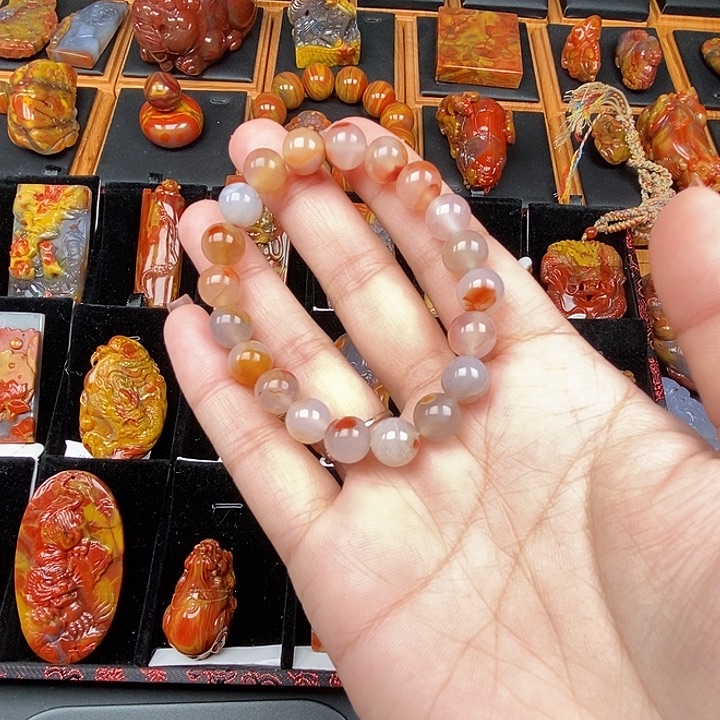 玛瑙/玉髓未镶嵌天然玛瑙战国红